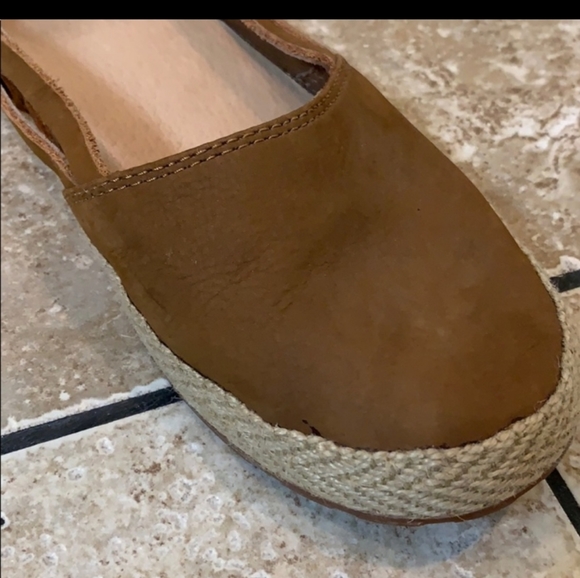 UGG Women's size 7.5 Tab Leather Flats - Picture 4 of 9